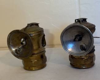 Two Antique Carbide Autolite Brass Patented