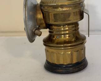 Antique Carbide Brass Lamp Guys Dropper 