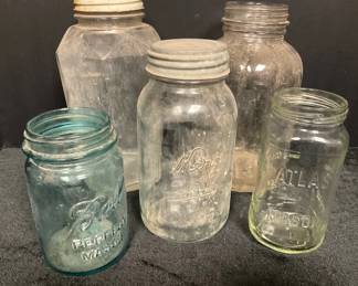 Variety of Vintage Jars