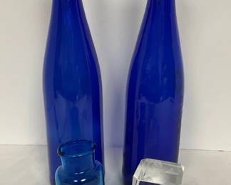 Cobalt Blue Wine Bottles More