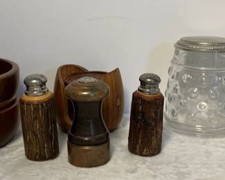 Vintage Wooden Items Two Beer Steins