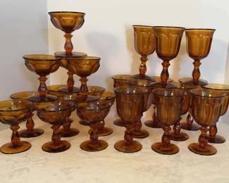 Imperial Glass Goblets And Sherbet Dishes