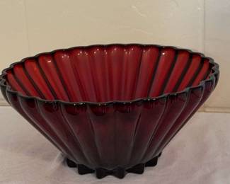 Vintage Anchor Hocking Ruby Red Bowl