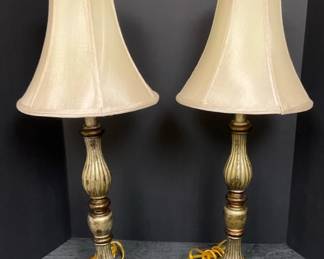 Pair of Matching Candlestick Lamps
