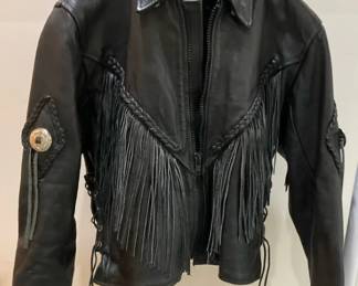 006 Womens Leather Jacket Size M