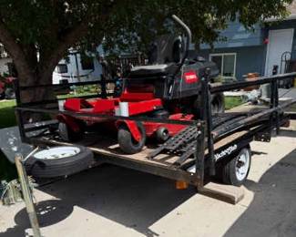  001 Toro Zero Turn Riding Lawnmower Trailer