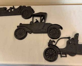 Vintage Metal Cars Hanging Decor 