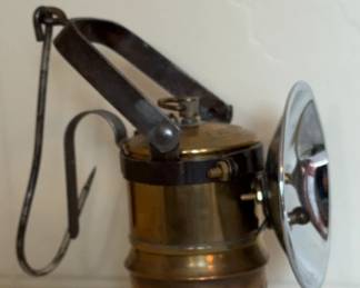 Antique Brass Miners Carbide Light