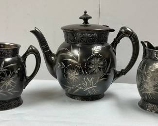 Barbours Brothers Quadruple Silver Plated Teapot Set