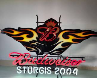 Sturgis 2004 Budweiser Neon Sign