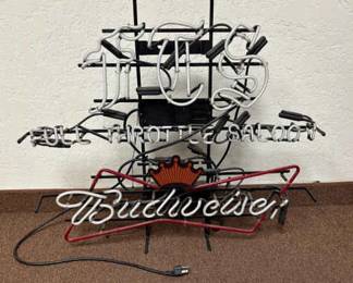 Full Throttle Saloon Budweiser Neon SignNot Working
