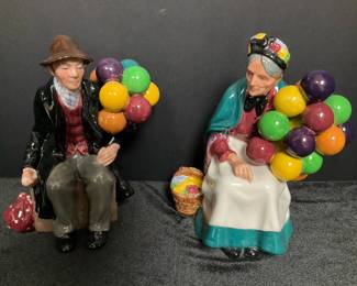 Royal Daulton Old Balloon Seller  The Balloon Man Figurines