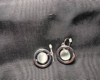 Earrings with reversible stone (there's also a necklace!)
