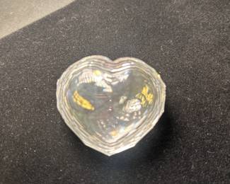 Glass heart with storage inside