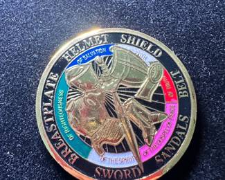 "Armor of God" challenge coin
