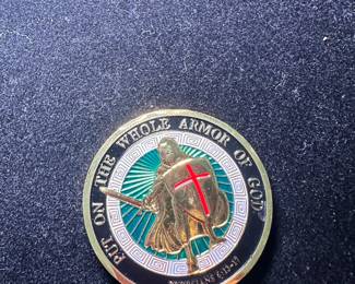 "Armor of God" challenge coin