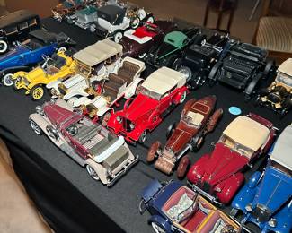 collection of vintage diecast model cars