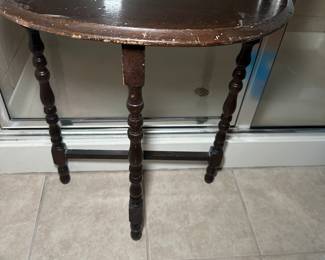 half moon table
