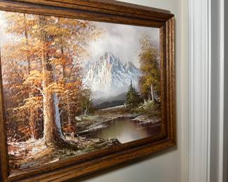  vintage landscape oil painting