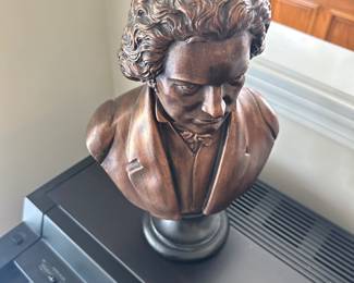 bust sculpture of Ludwig van Beethoven