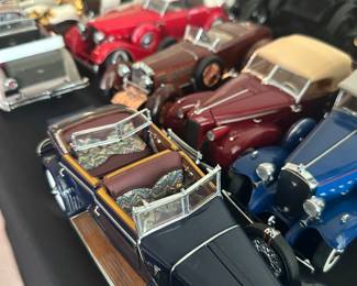 collection of vintage-style diecast model cars