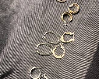 hoop earrings