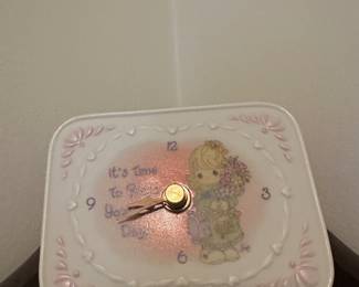 Precious Moments Clock Figurine