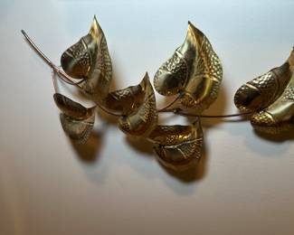 MCM Metal Gold Wall Leaves