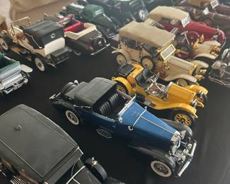 collection of vintage-style diecast model cars