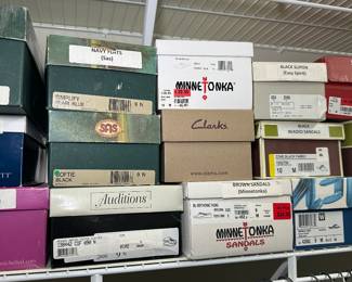 various shoes in various sizes
