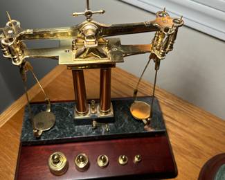 Franklin Mint 150th Anniversary California Gold Rush Assayer's Scale Replica