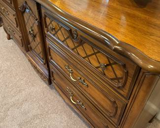 Spacious vintage dresser with mirror 