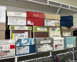 various shoes in various sizes