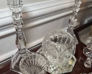 crystal candlesticks