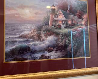 Framed Thomas Kinkade print