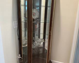 Glass Shelf Curio Cabinet to store all your new estate sale finds!