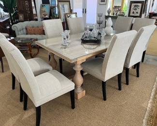 Dining Table ~ RH Linen Dining Chairs