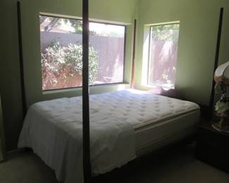 Queen-Size 4-Poster Bed By Heritage, 84" High Posts