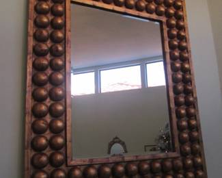 Gilt Wood Wall-Mount Mirror, 49" X 59"