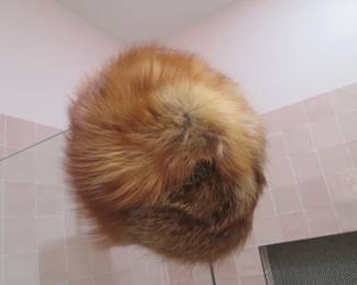 Fox Fur Cloche-Style Hat