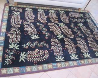 Wool Area Rug By Kaleen, India, 6' X 9'