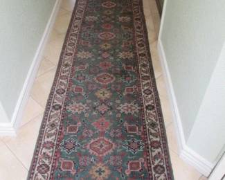 Vintage Persian Wool Runner, 10' X 2 1/2'