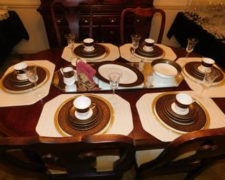 MIKASA "MOUNT HOLYOKE" FINE CHINA 34 PIECES