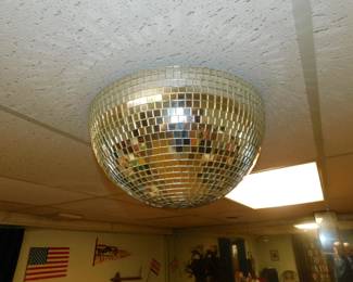 VINTAGE DISCO BALL 1/2 MIRRORED SPHERE