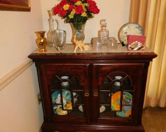 LIGHTED CURIO CABINET/ SERVER BY WILLIAMS FURNITURE CO.
