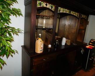 BACK CABINET OF BAR