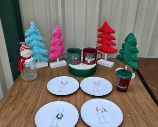 Christmas In July 7 DANSK Ridy Plates Christmas Trees