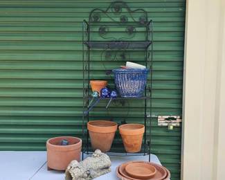 Collapsible Planter Stand Terracotta Pots Watering Bulbs