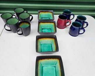 Colorful Dishes Mugs