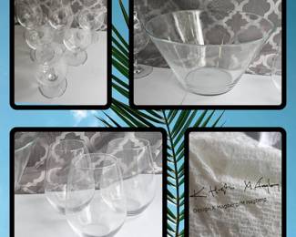Ikea K Hagberg M Hagberg Glass Bowl Stemware Glasses